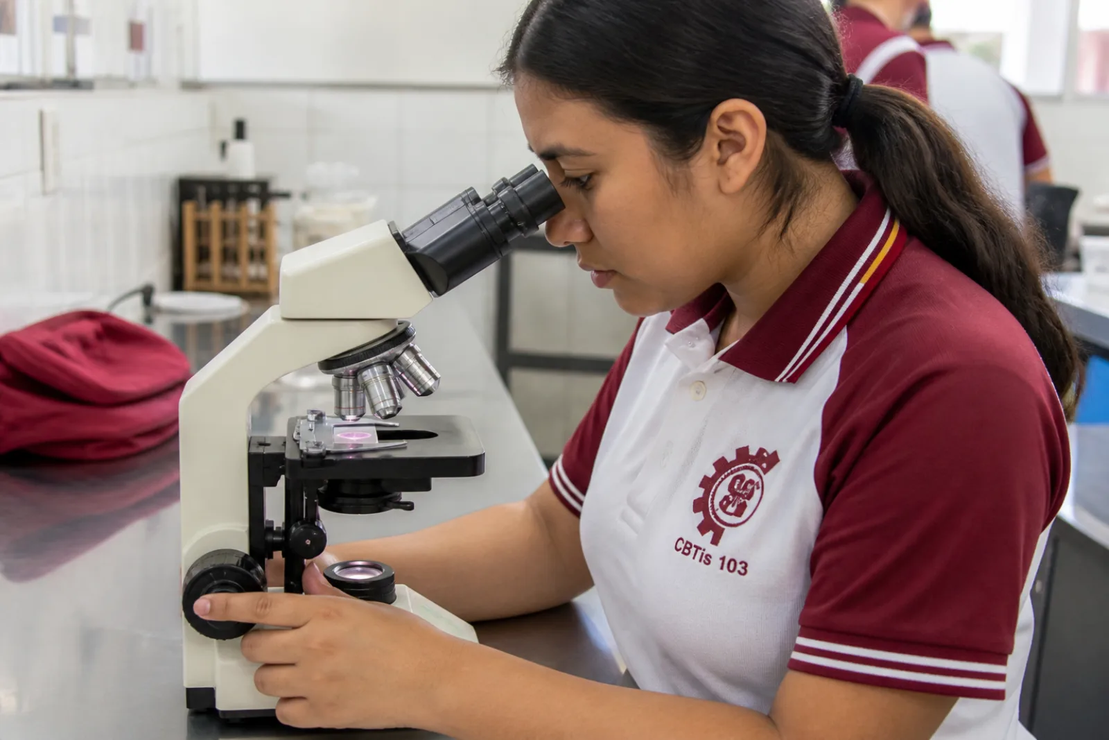 Identificas al microscopio