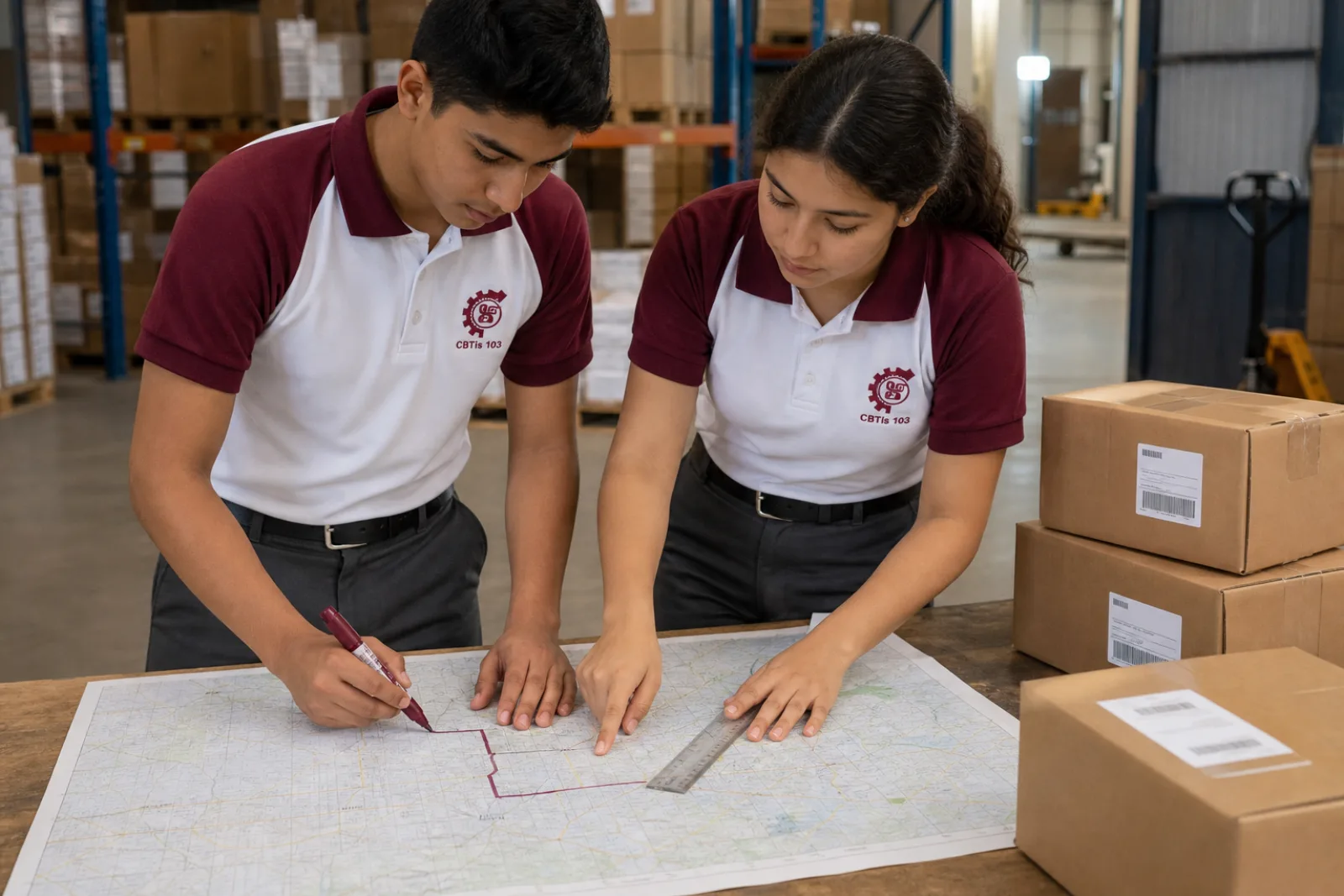 Planeas la ruta de entrega