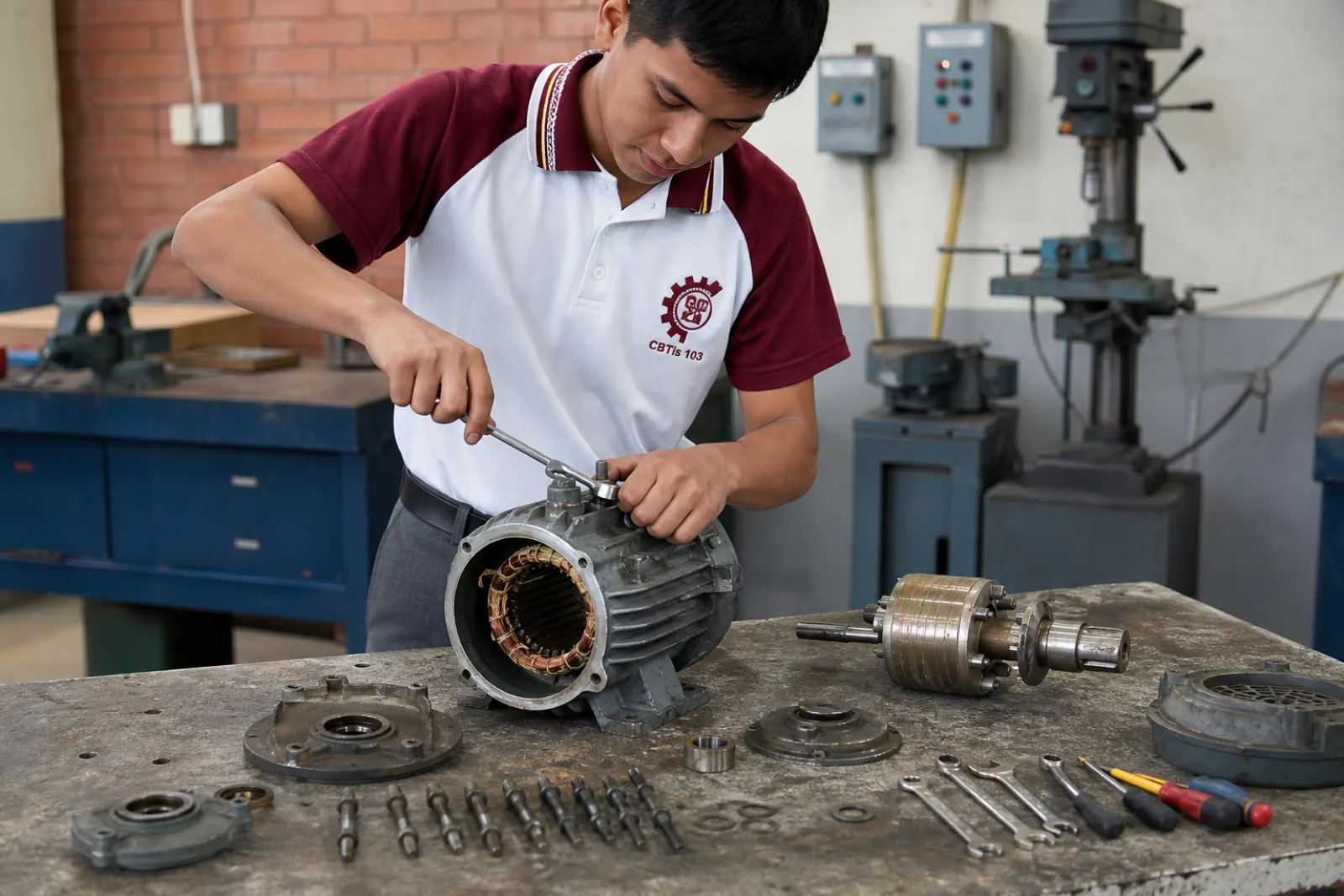 Desarmas y armas un motor