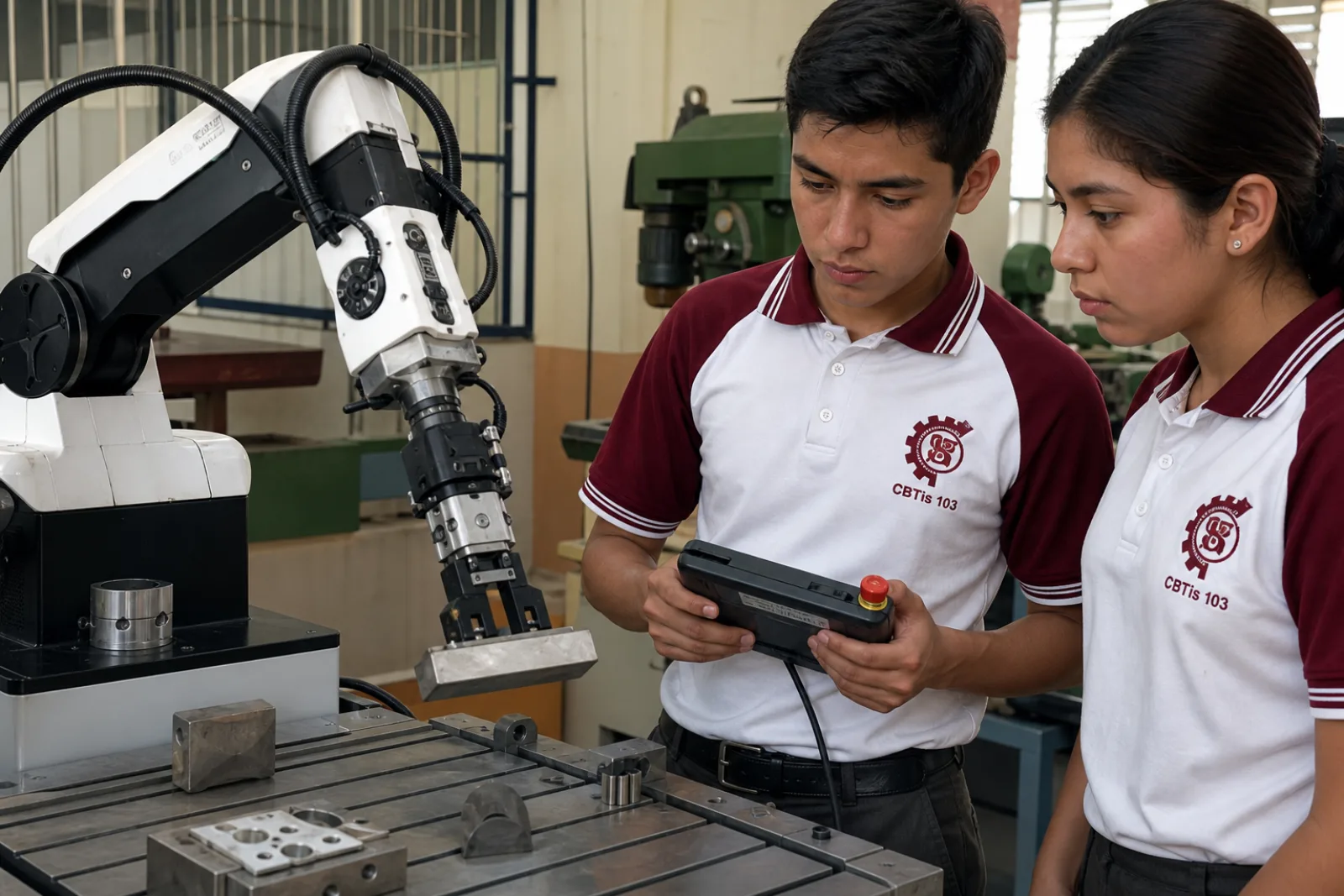 Pones a trabajar un robot